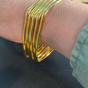Joan Rivers Gold Set Of 5 Bracelets